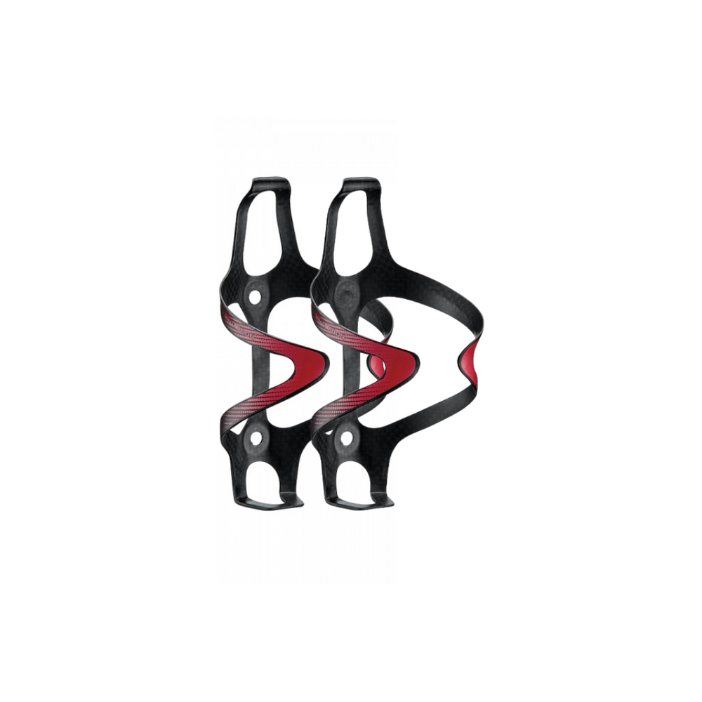 Ciclovation Premium Carbon Bottle Cages - Brilliant Red (Pair)