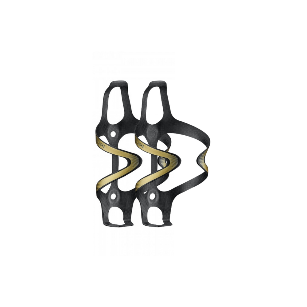 Ciclovation Premium Carbon Bottle Cages - Flash Gold (Pair)