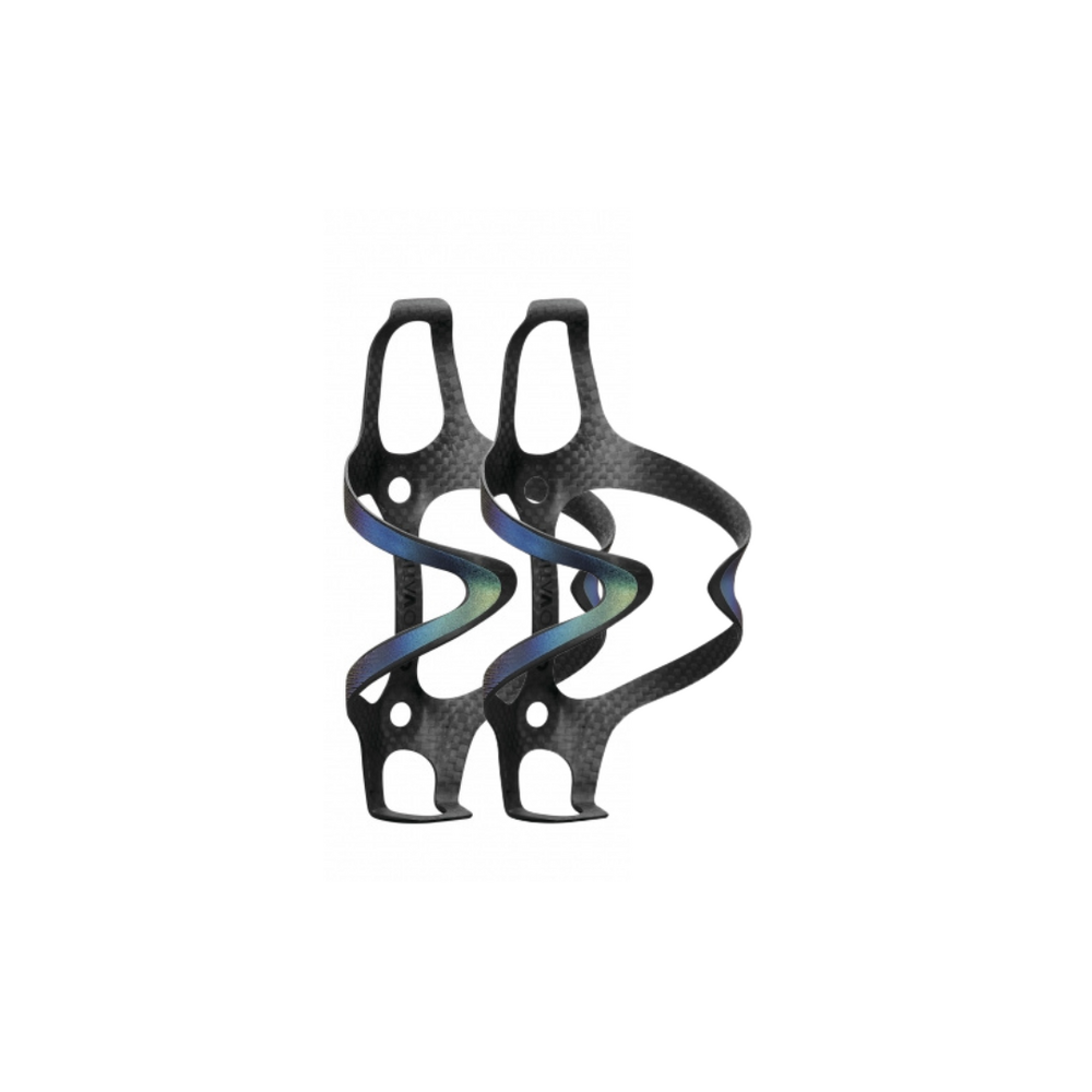 Ciclovation Premium Carbon Bottle Cages - Spectrum Reflective (Pair)